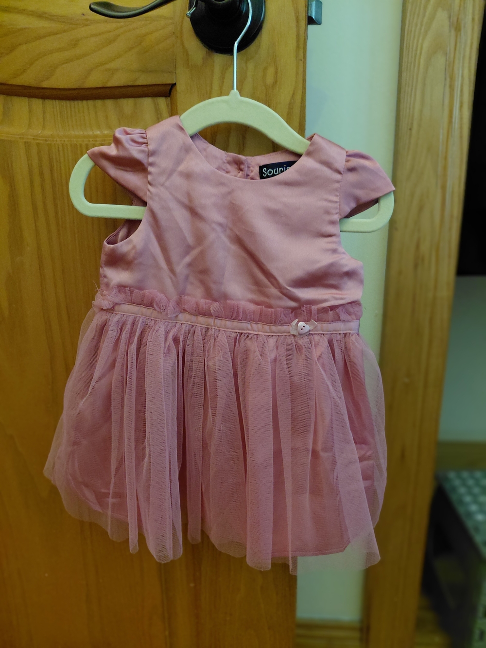 Pink Tulle Dress Baby Girl 12M